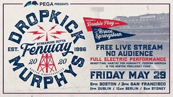 Dropkick Murphys, Bruce Springsteen to Play for Empty Fenway Park Tonight